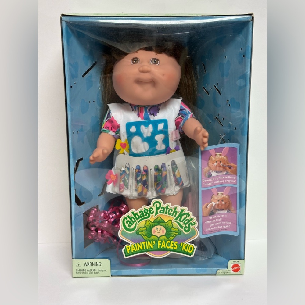 Cabbage Patch Kid Paintin’ Faces ‘Kid 1996 Very Rare Mattel Original Box